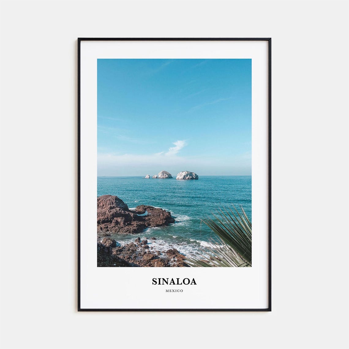 Sinaloa Mexico Rocky Pacific Coast Cliffs Ocean Photography Poster