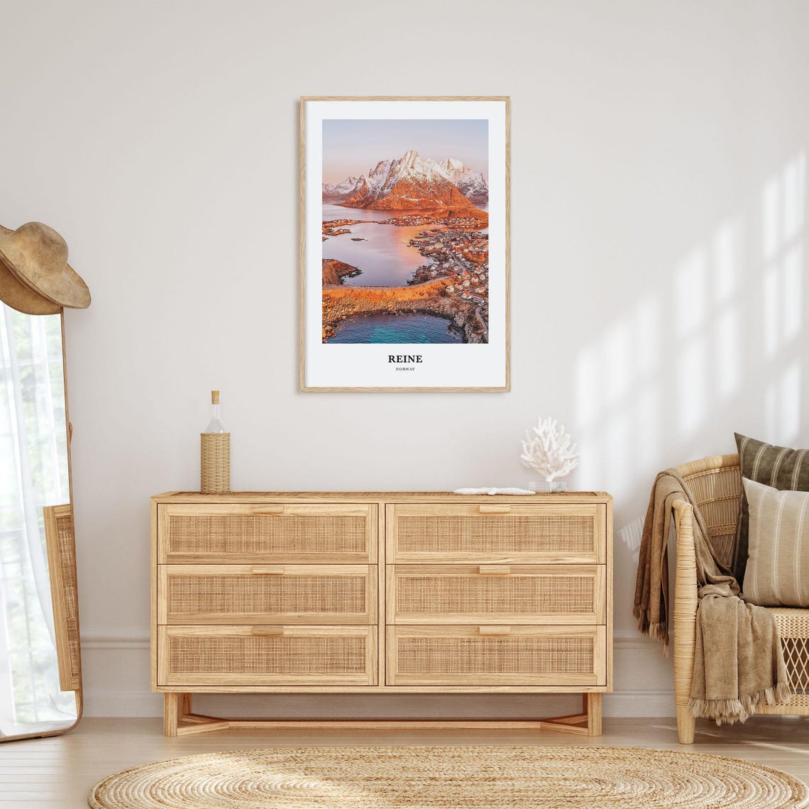 Reine Print Reine Photo Poster Reine Travel Wall Art Reine Map Print Reine Photography Print Reine Wall Dcor Norway - Image 2