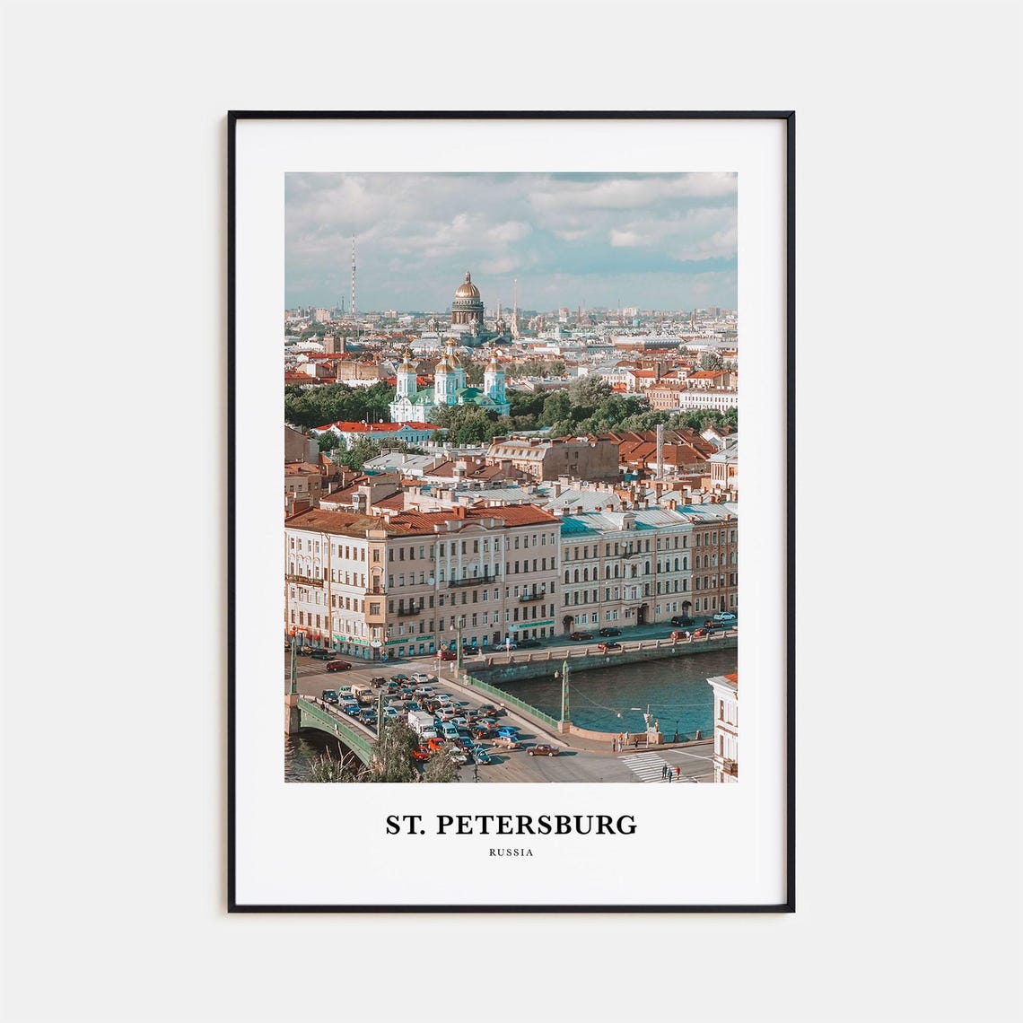 St Petersburg Print Russia St Petersburg Photo Poster St Petersburg Travel Wall Art St Petersburg Map Print St Petersburg Print