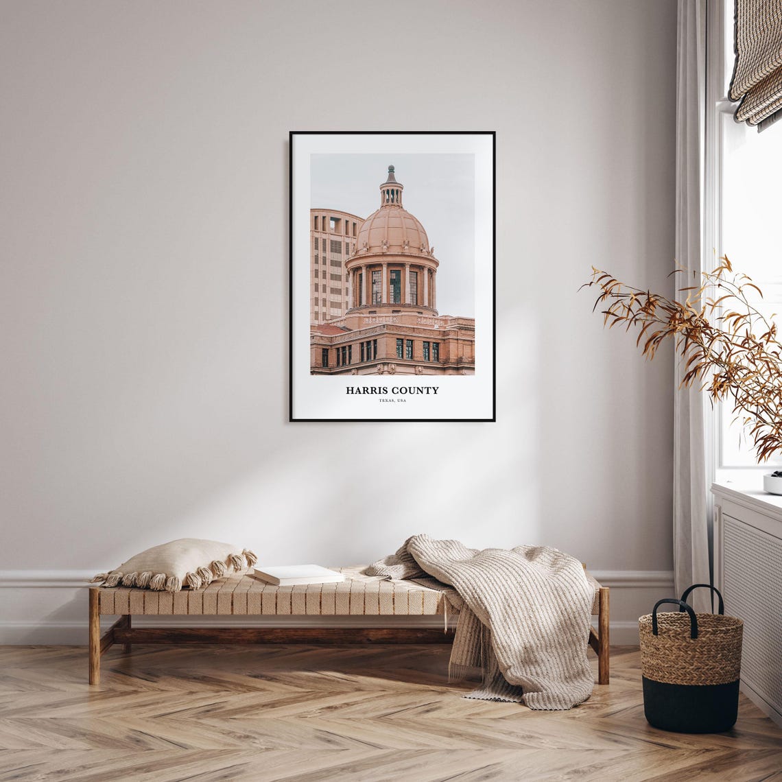 Harris County Texas Historic Domed Courthouse Architecture Poster - Image 3