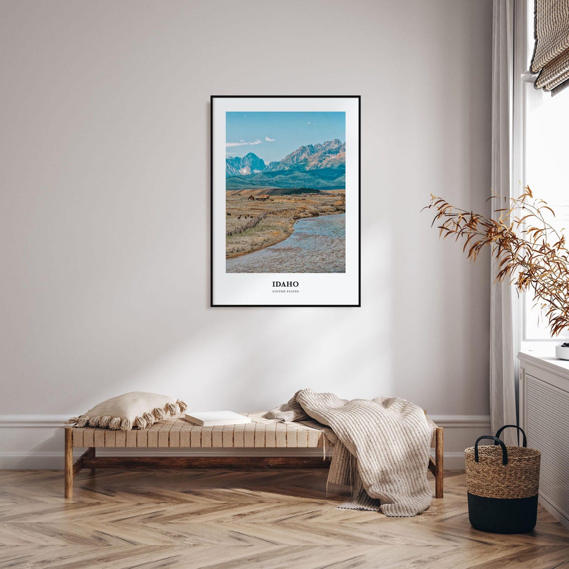 Idaho Print No 2 Idaho Photo Poster Idaho Travel Wall Art Idaho Map Print Idaho Photography Print Idaho Wall Dcor United States - Image 3