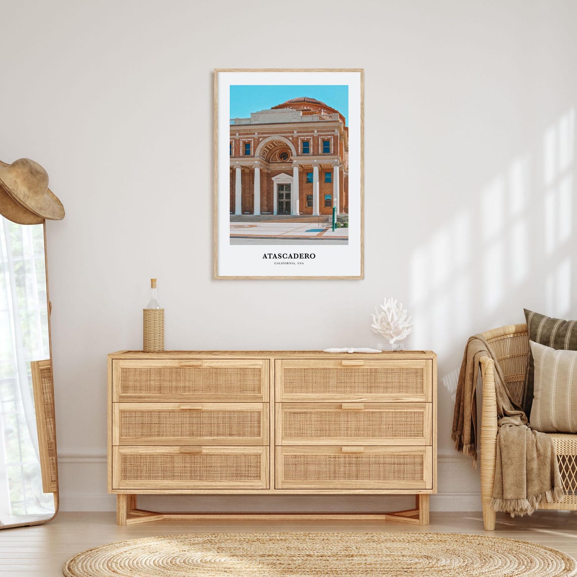 Atascadero California Historic City Hall Dome Building Poster - Image 2