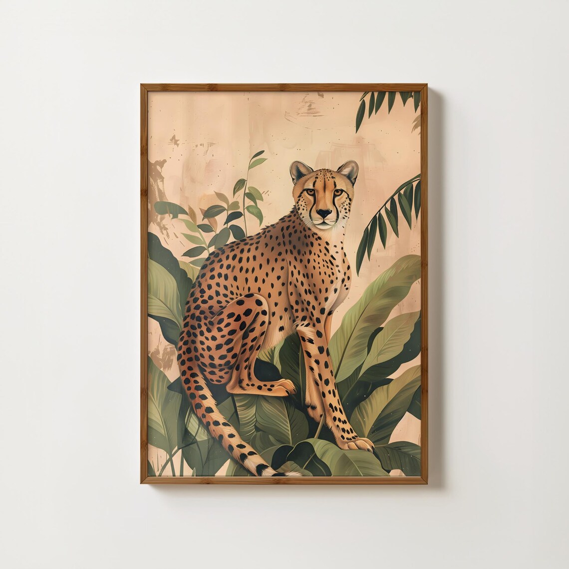 Cheetah Jungle Print, Vintage Safari Leopard Art Print