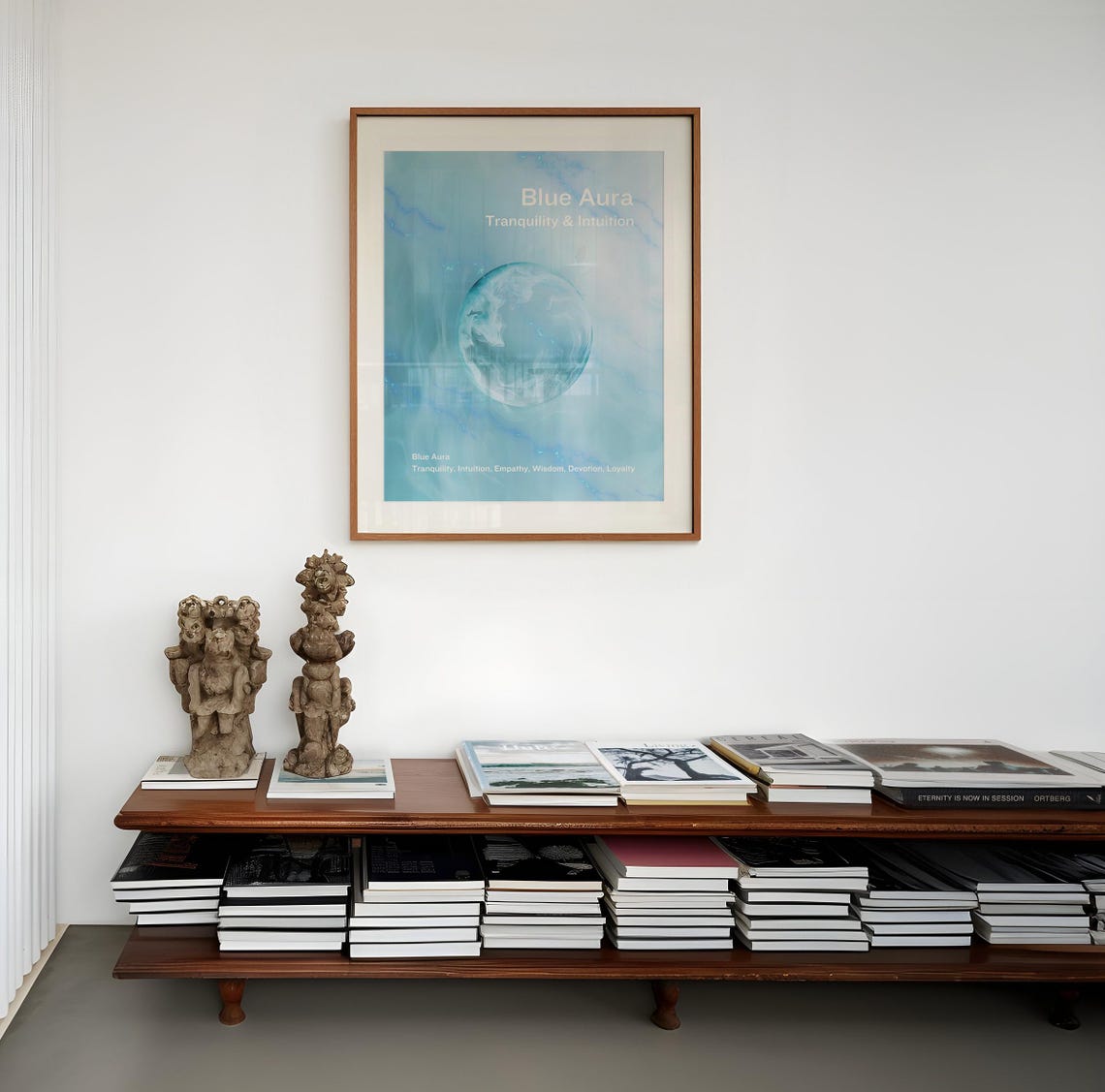 Blue Aura Tranquility and Intuition Spiritual Affirmation Poster - Image 4
