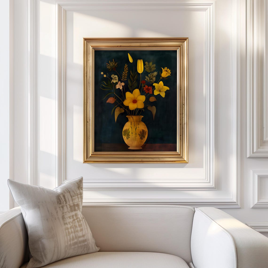 Moody Flowers Painting Vase Of Flowers Print Vintage Floral Decor Gothic Wall Art Dark Academia Print Antique Painting Dark Flower Prints - Image 4