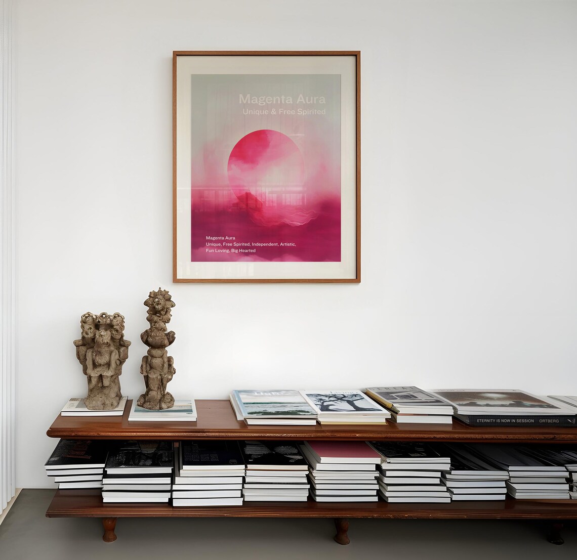 Magenta Aura Free Spirited Energy Spiritual Affirmation Poster - Image 3