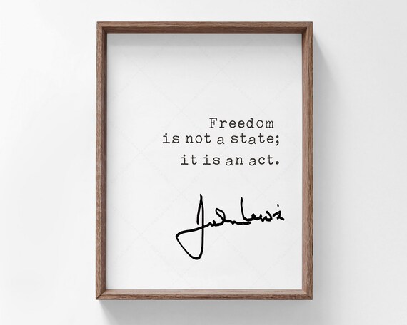 John Lewis Do Something Quote Poster