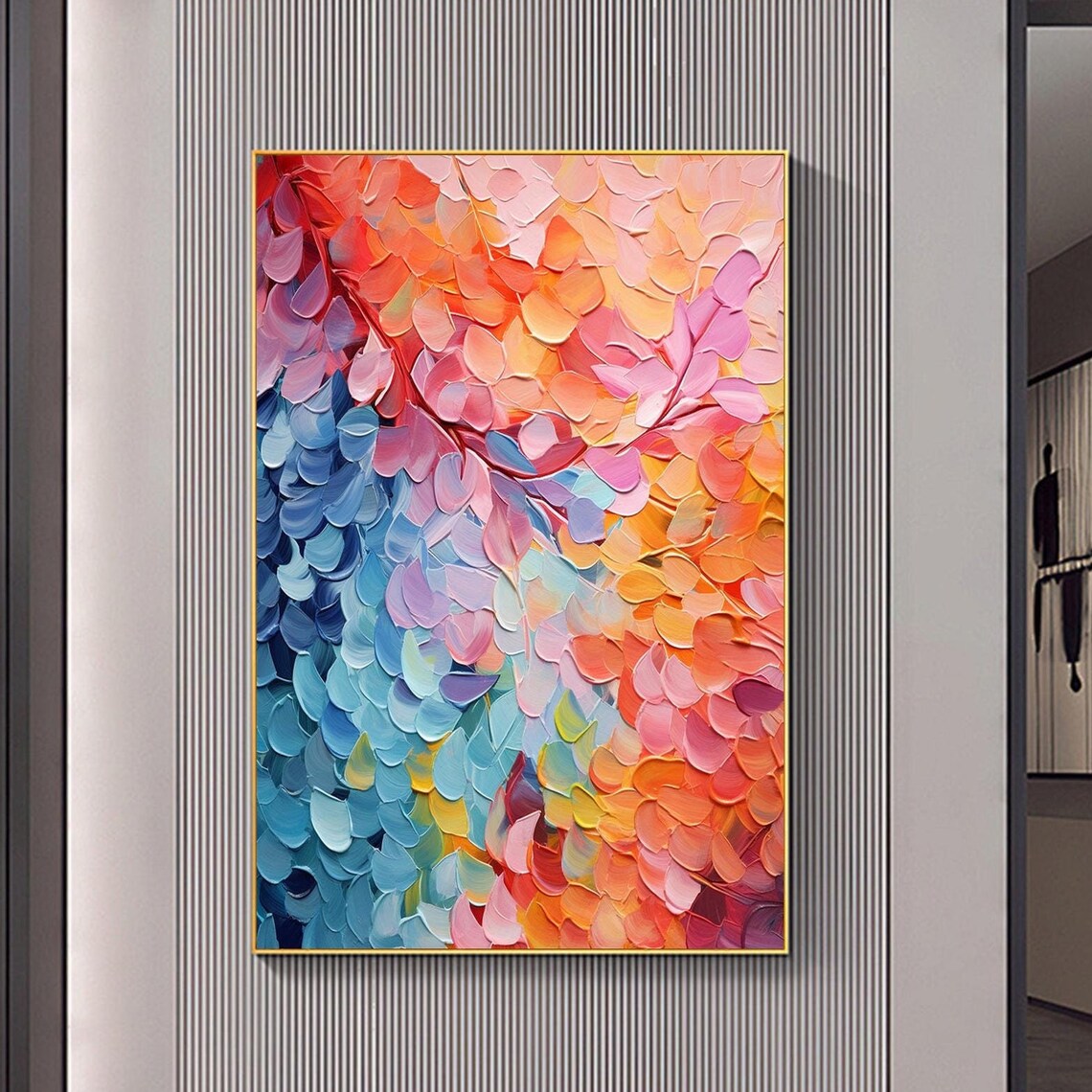 Minimalist Floral Abstract Art Print, Botanical Decor