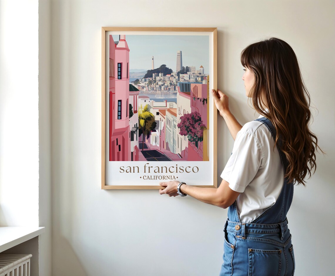 San Francisco Scenic Cityscape Travel Art Poster - Image 3