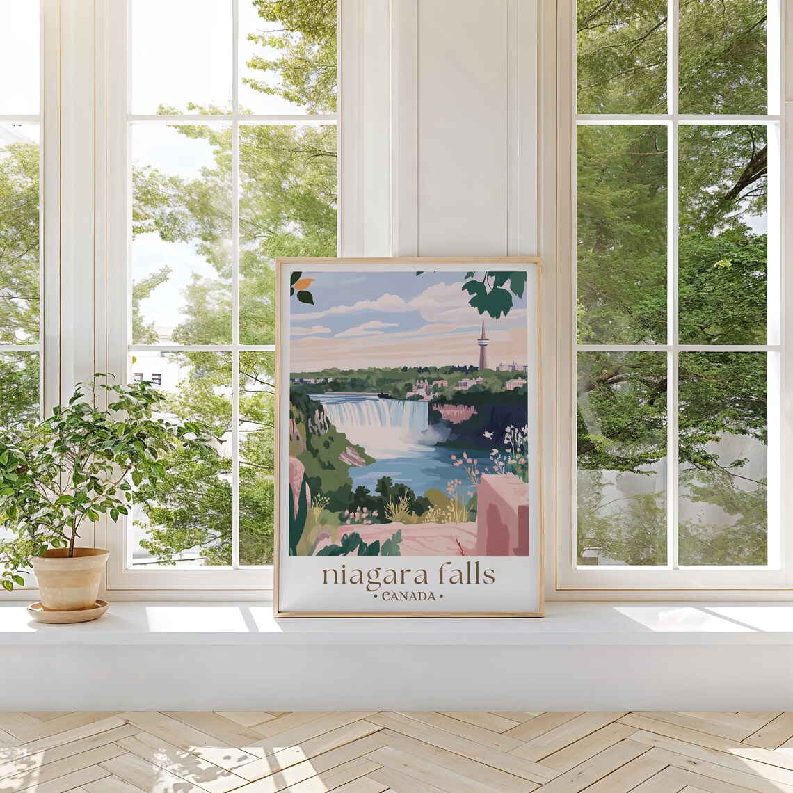 Niagara Falls Travel Poster, USA Canada Travel Gift - Image 3