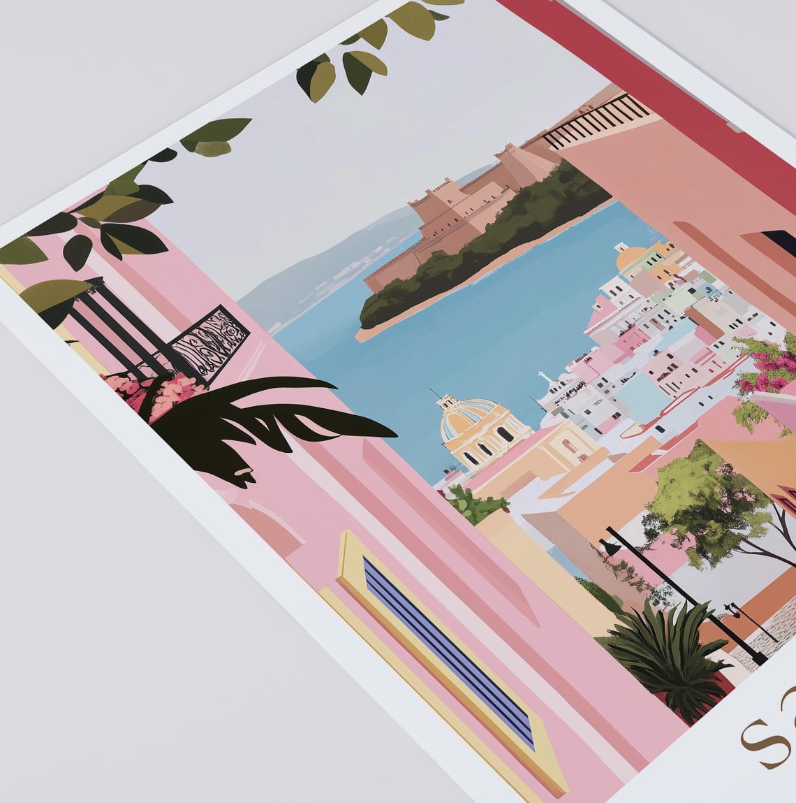 San Juan Puerto Rico Poster Puerto Rico City Print San Juan Travel Wall Art Home Decor Wedding Present Personalised Gifts - Image 2