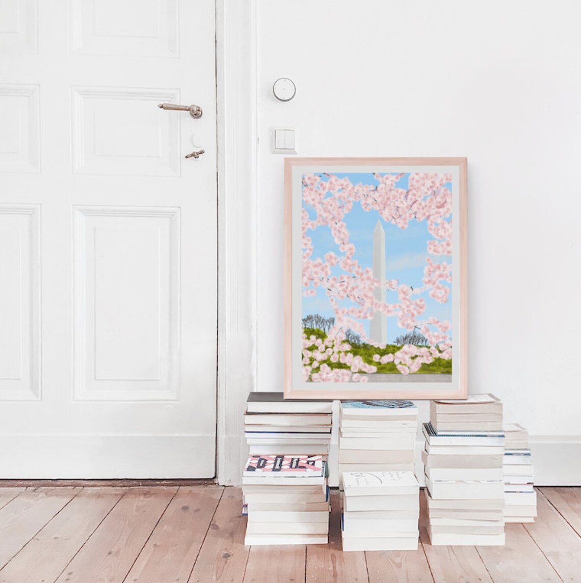 Washington DC Cherry Blossom Art Print, Wall Art - Image 3