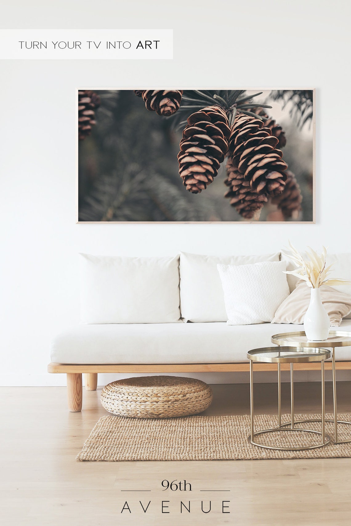 Forest Pine Cone Art for TV - Image 2