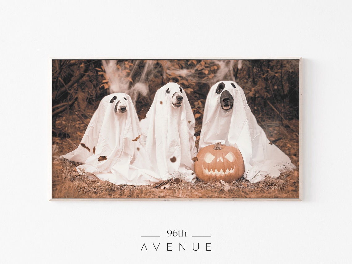 Funny Halloween Ghosts Poster Print