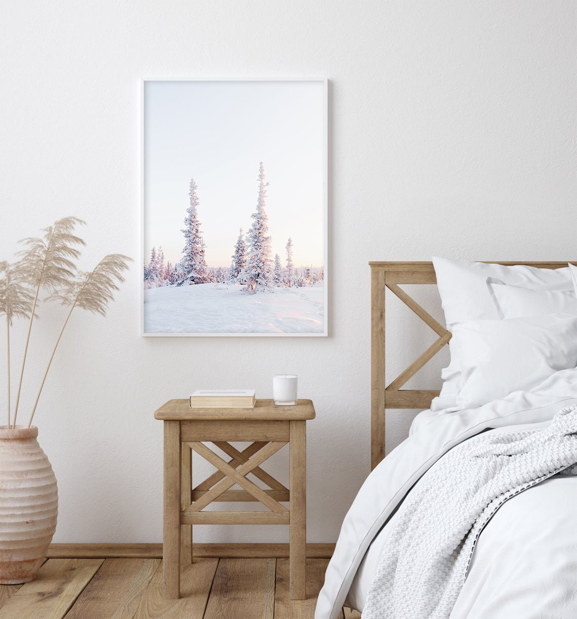 Winter Tree Christmas Art Print - Image 2