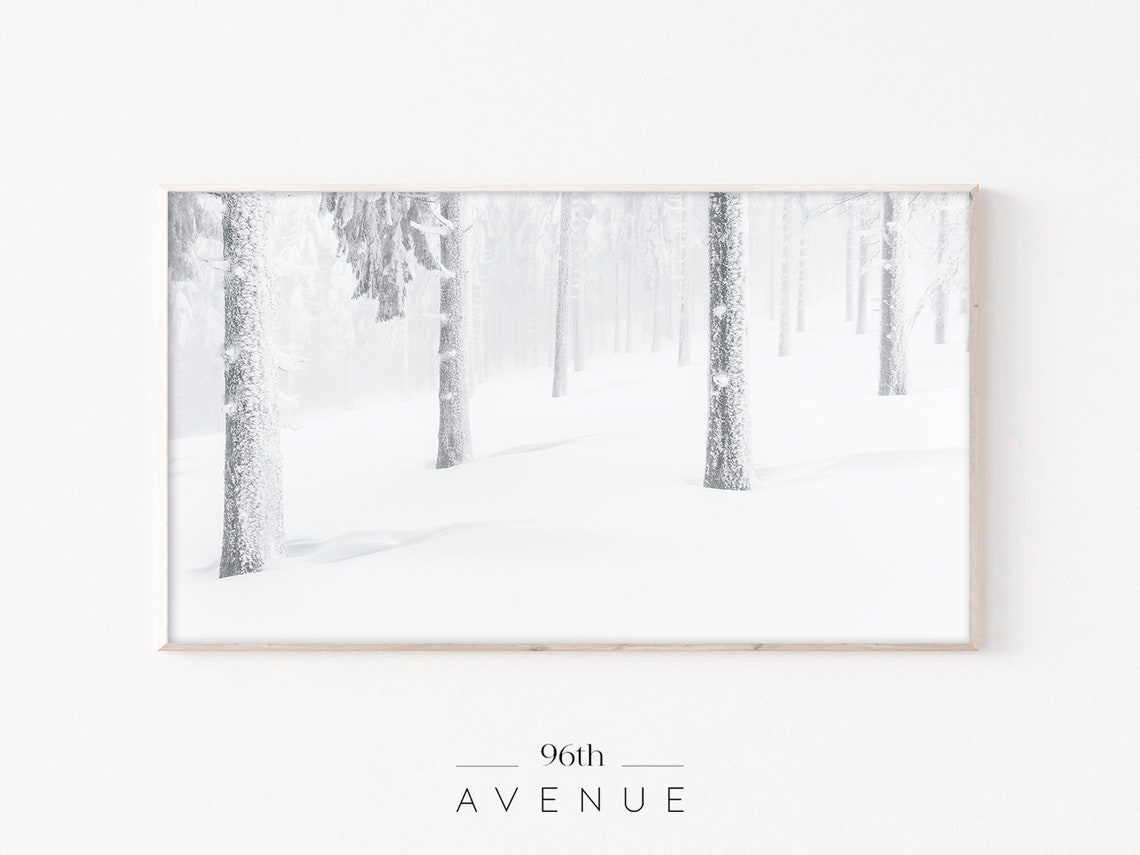 Winter Snowy Trees Smart TV Art