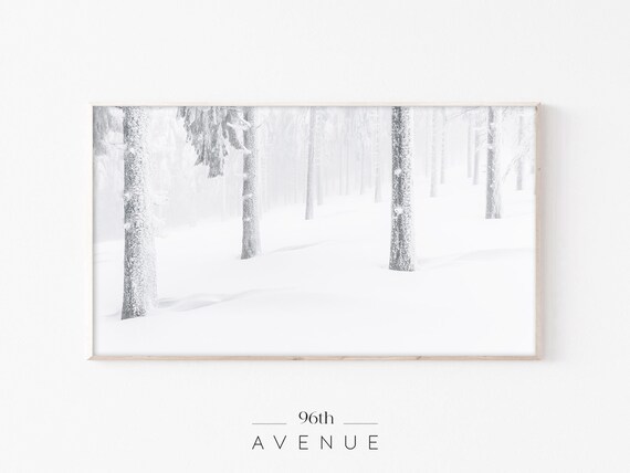 Winter Snowy Trees Smart TV Art