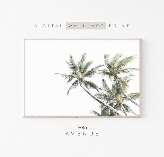Palm Tree Print, California Coastal Wall Art