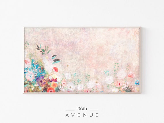 Spring Floral Abstract Oil Painting Art Print