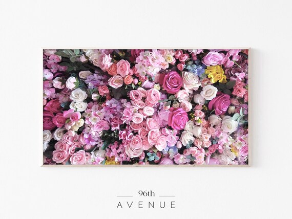 Farmhouse Floral Decor Art Print for Frame TV