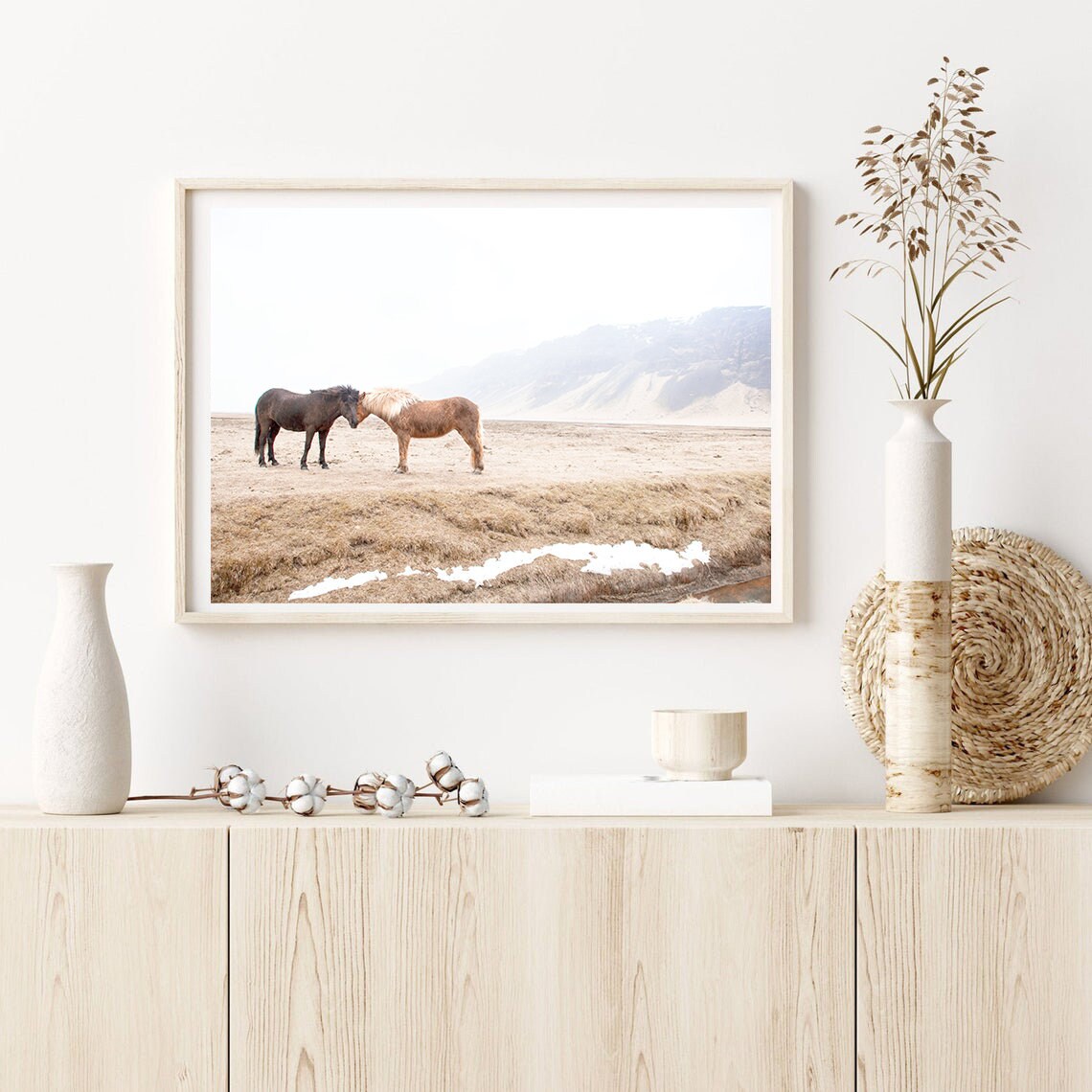 Horse Photography Farmhouse Decor, Highland Horses Art Print - Image 2