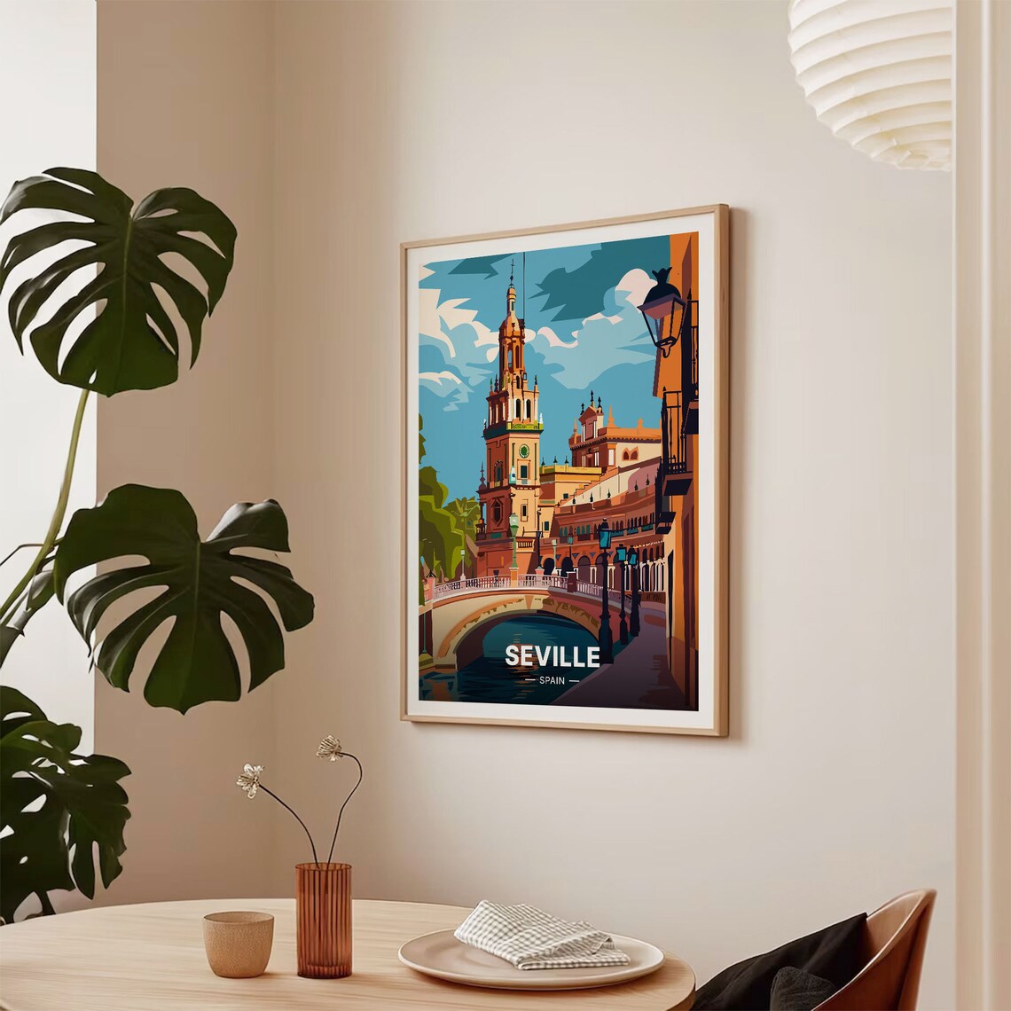 Seville Spain Vintage Travel Poster, Wall Art Decor - Image 2