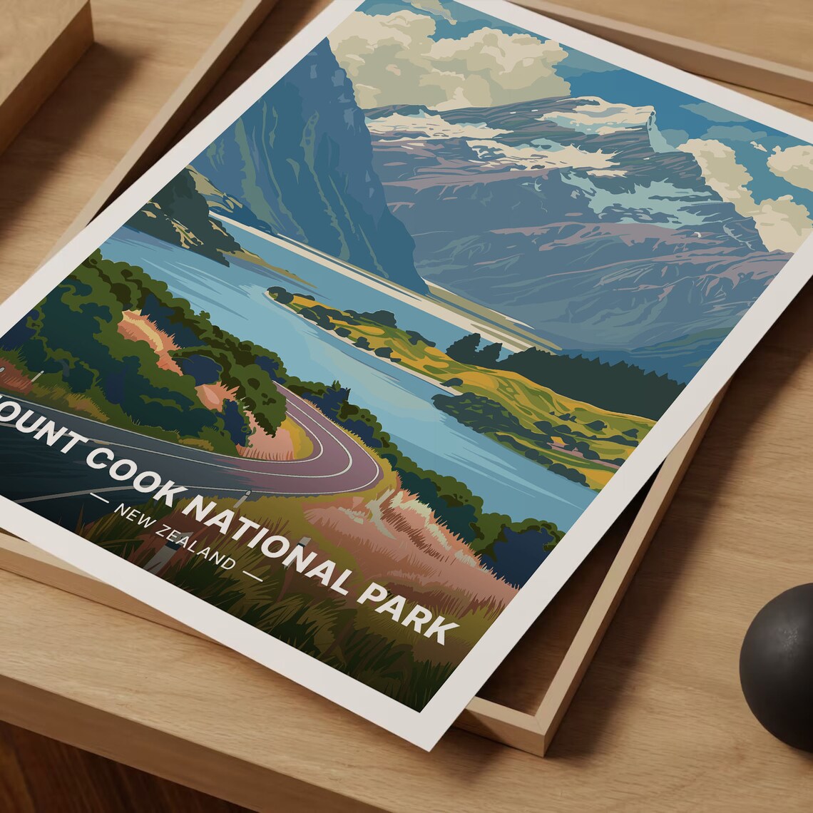 Aoraki Mount Cook National Park Travel Poster - Image 3