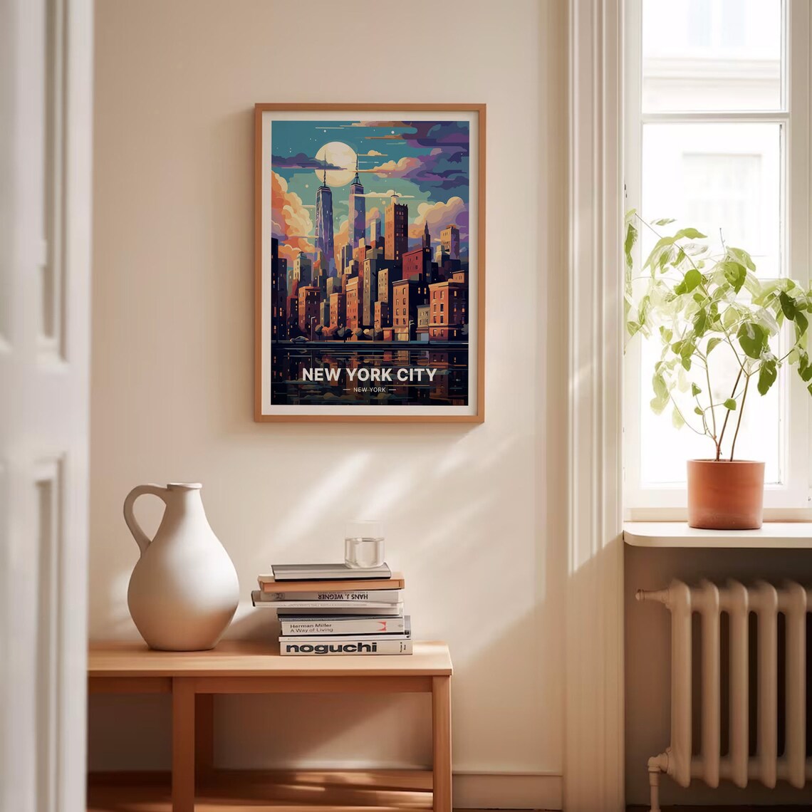 New York City Skyline Poster, Urban Travel Art Print - Image 4
