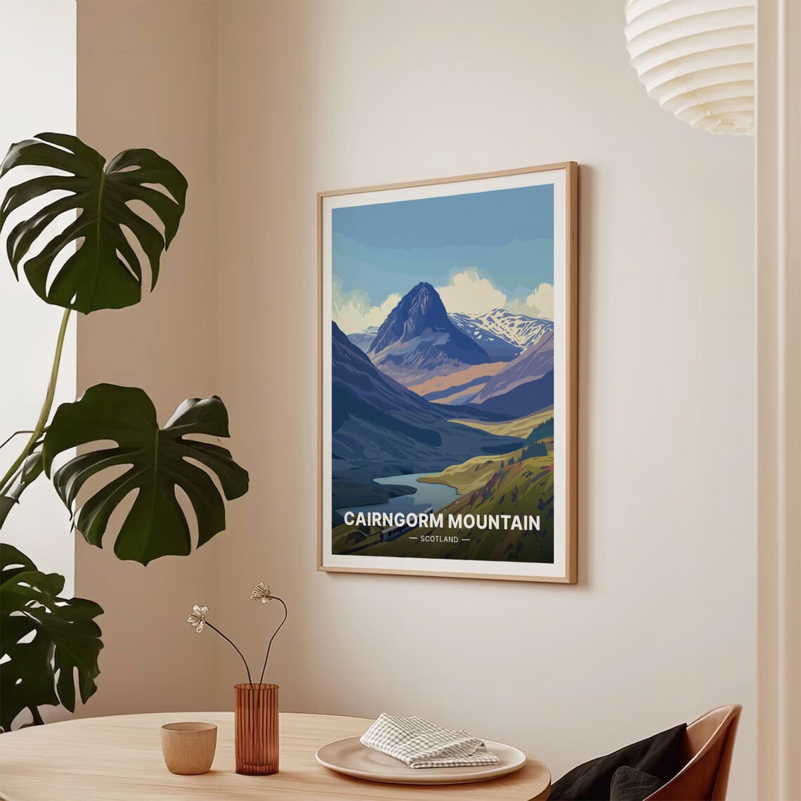 Cairngorm Mountain Travel Poster, Scottish Highlands Decor - Image 2