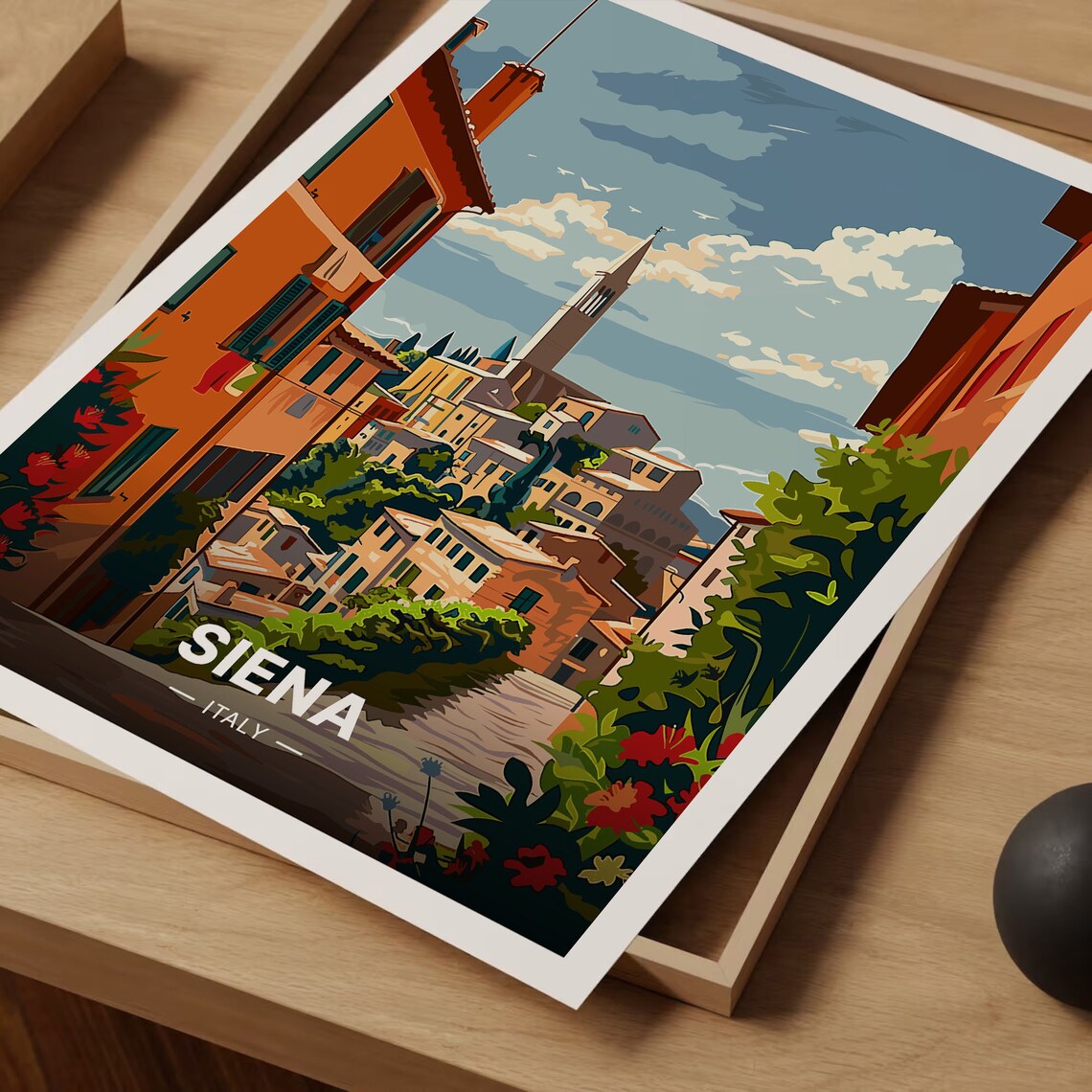 Siena Italy Travel Poster, Classic Wall Art - Image 3