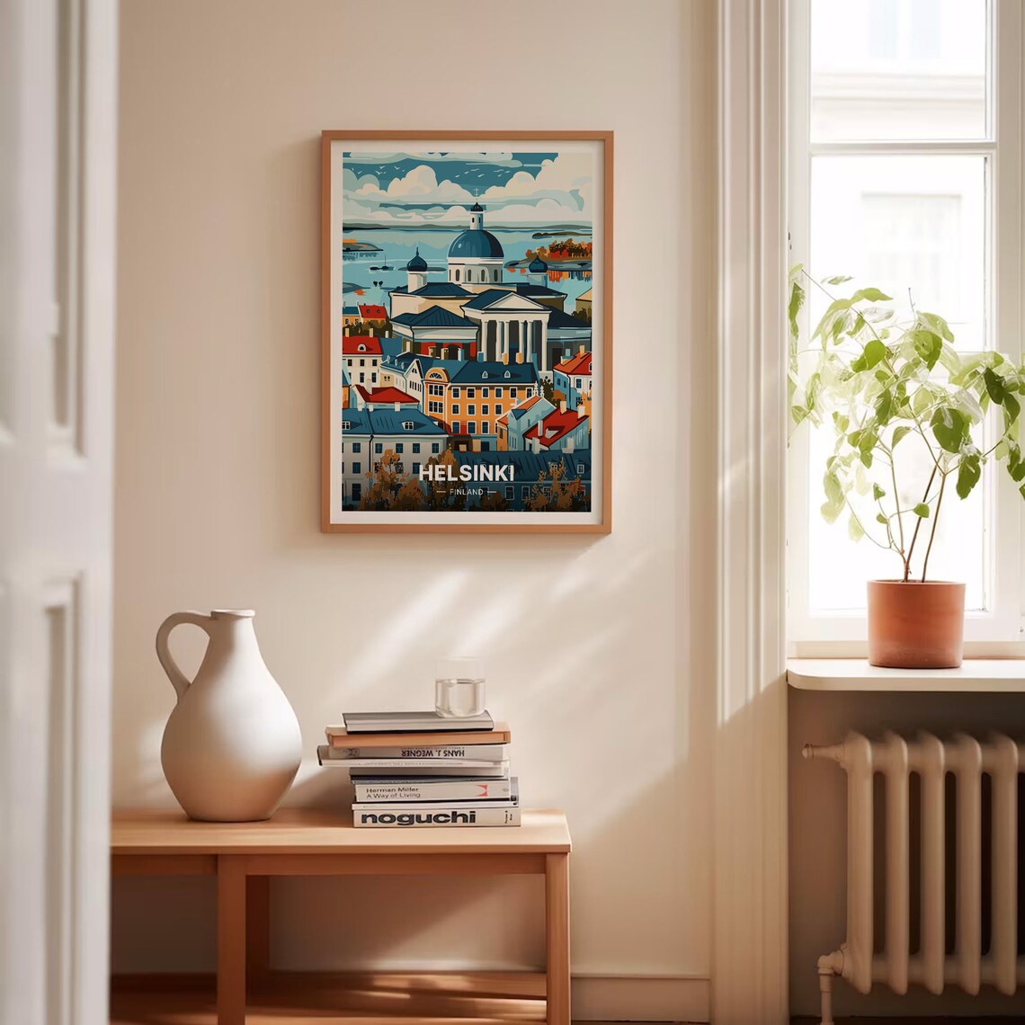 Helsinki Finland Cityscape Travel Poster, Wall Decor - Image 4