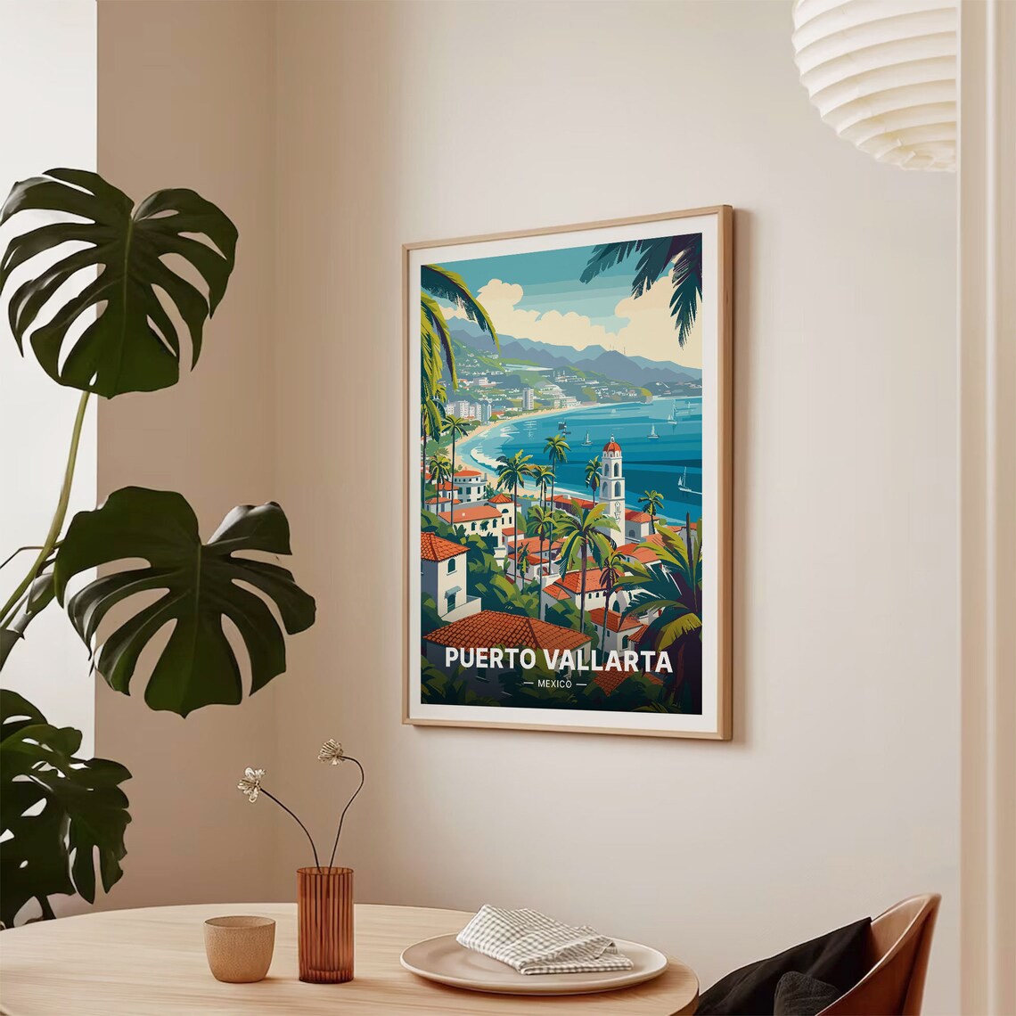 Puerto Vallarta Mexico Travel Poster, Guadalajara Decor - Image 2