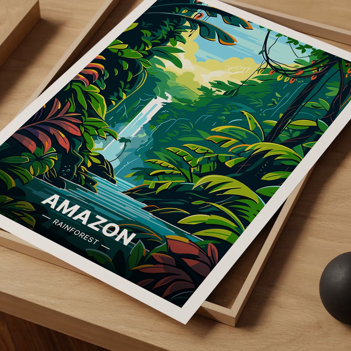 Amazon Rainforest Travel Poster Brazil Adventure Wall Art Unique Home Decor Gift For Travelers C20 898 - Image 3