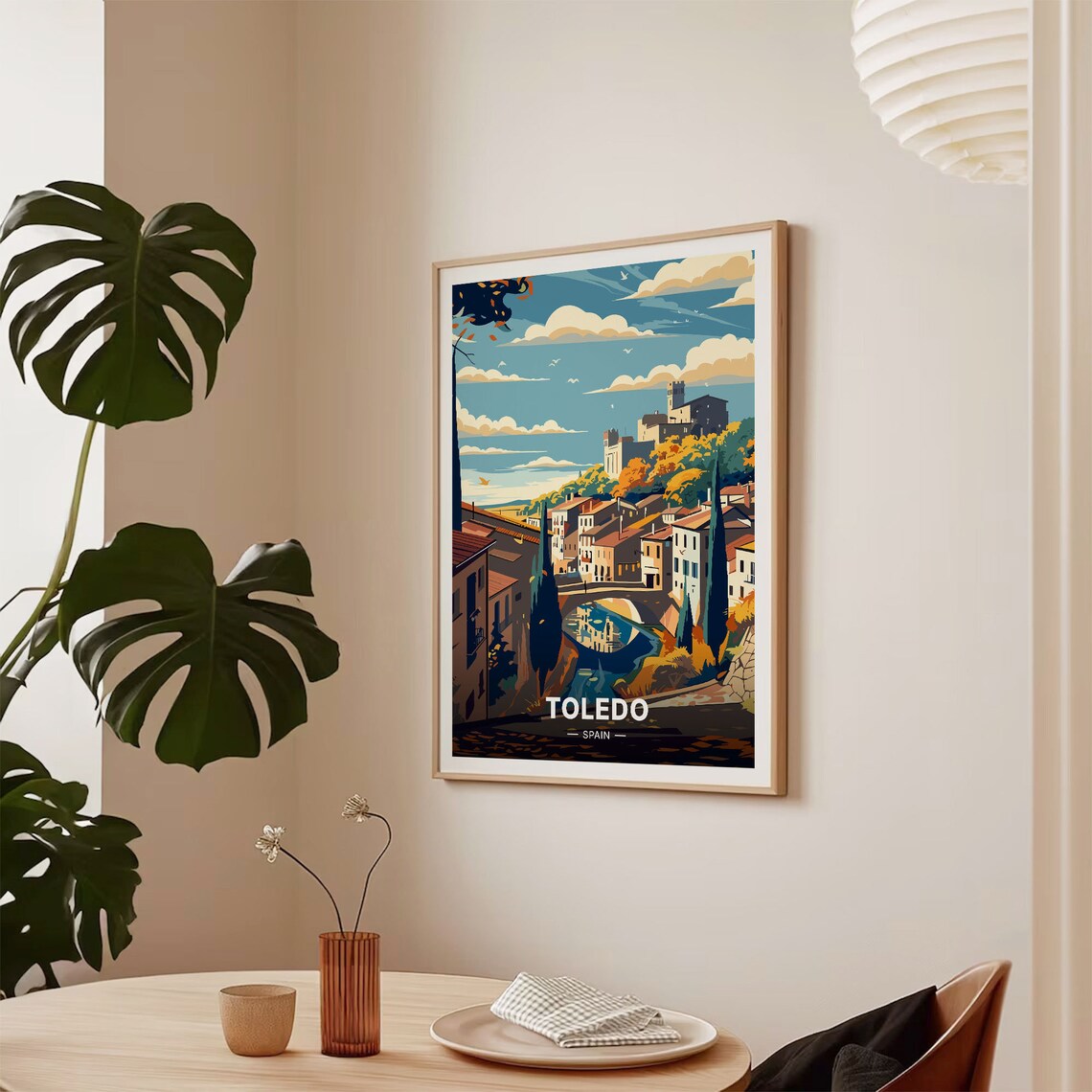Toledo Spain Travel Poster, Scenic Cityscape Art Print - Image 2