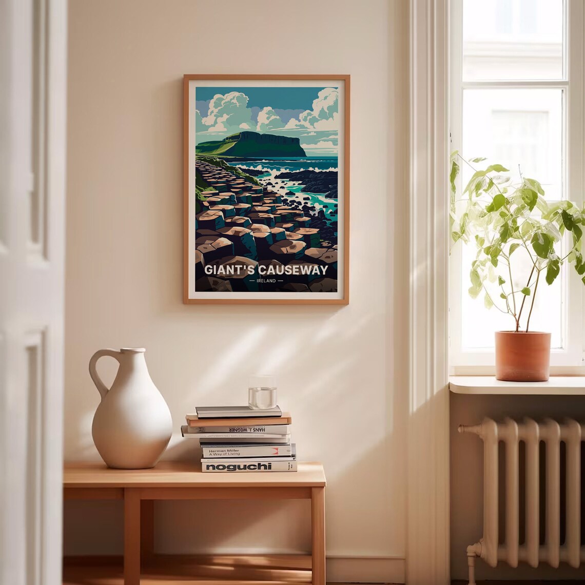 Giants Causeway Travel Poster, Northern Ireland Landscape - Image 4