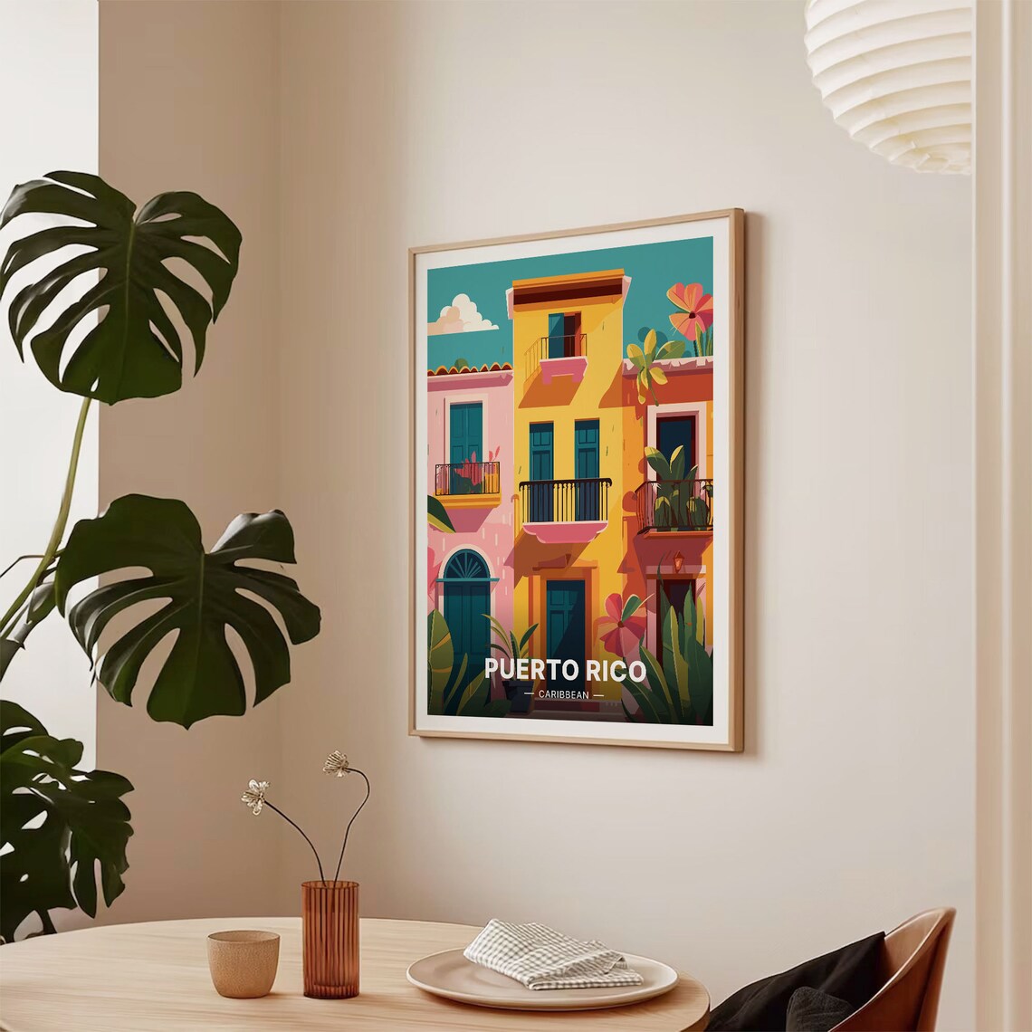 Puerto Rico Mid Century Modern Travel Poster - Image 2