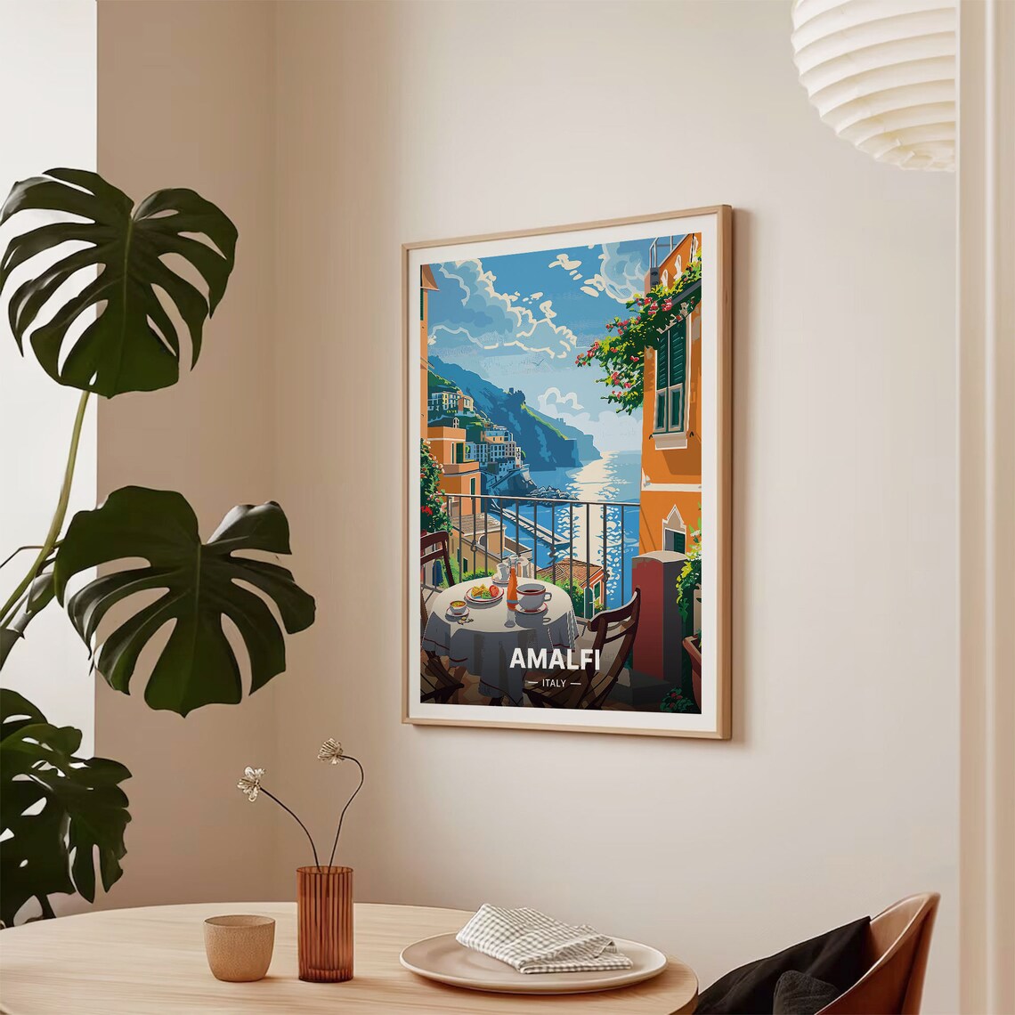 Amalfi Coast Scenic Landscape Travel Poster - Image 2