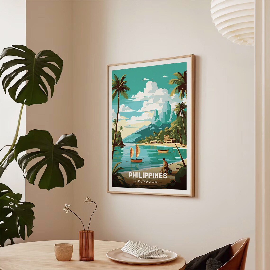 Philippines Travel Poster, Wanderlust Wall Art Print - Image 2