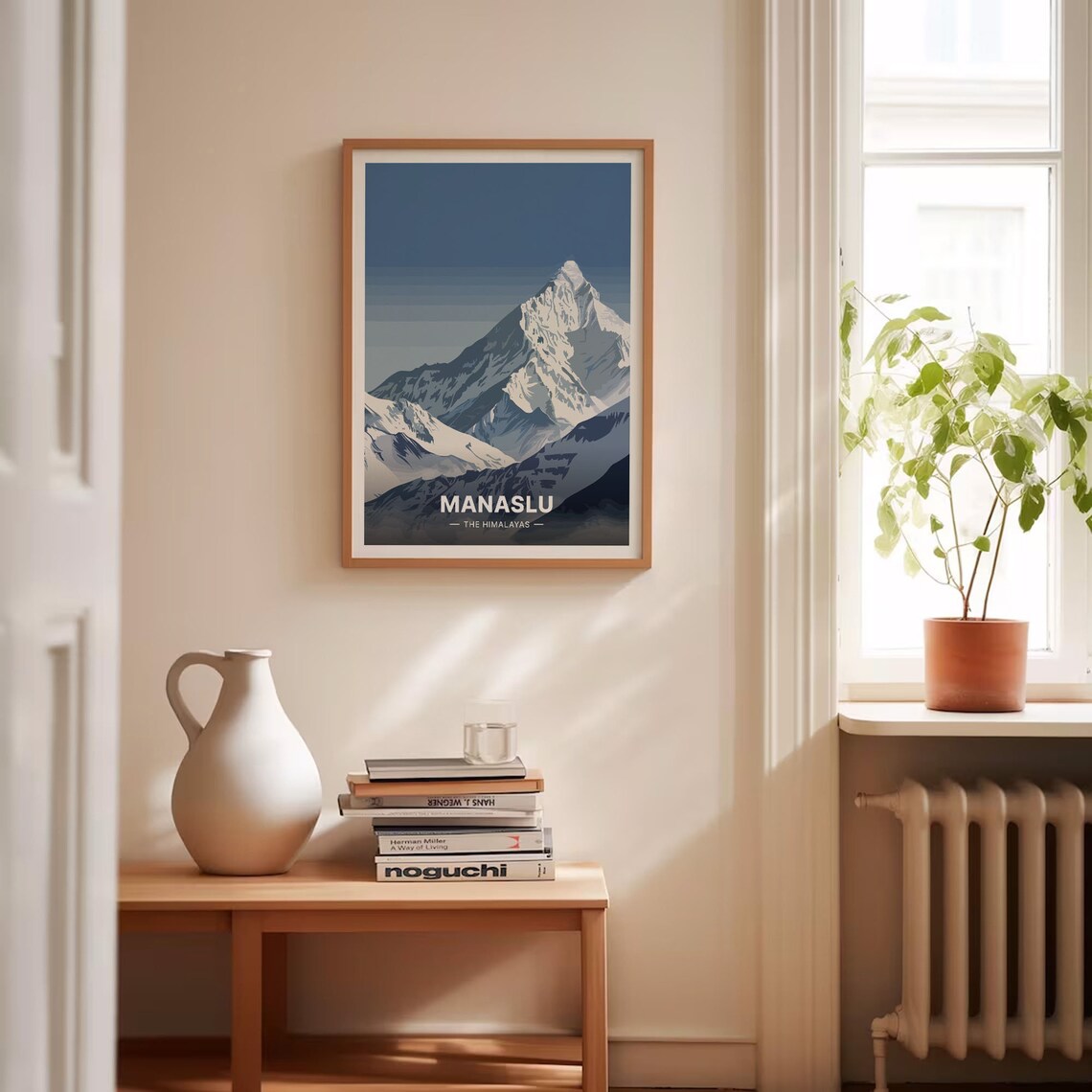 Manaslu Mountain Travel Poster, Himalayan Landscape - Image 4