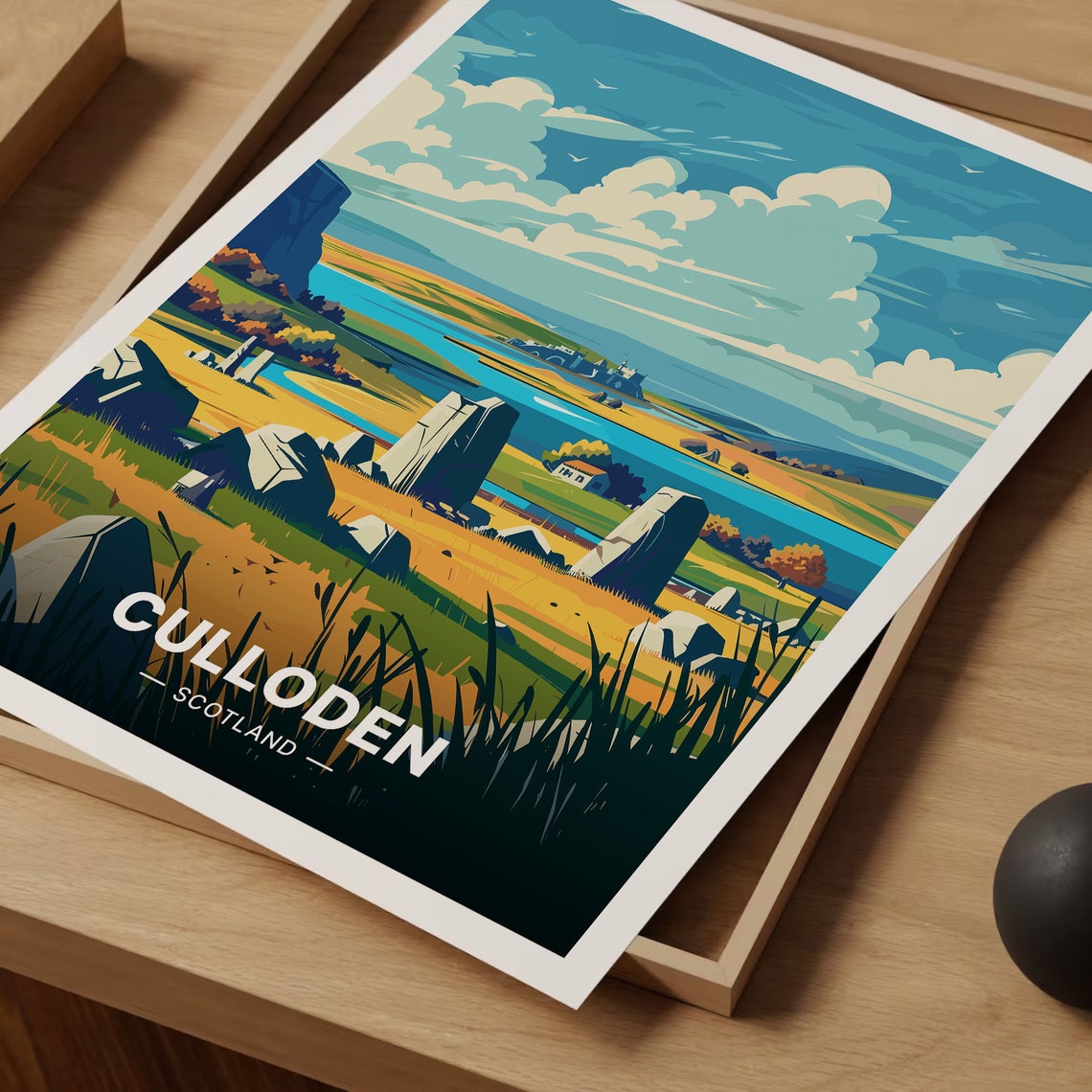 Culloden Scotland Moor Standing Stones Highland History Poster - Image 3