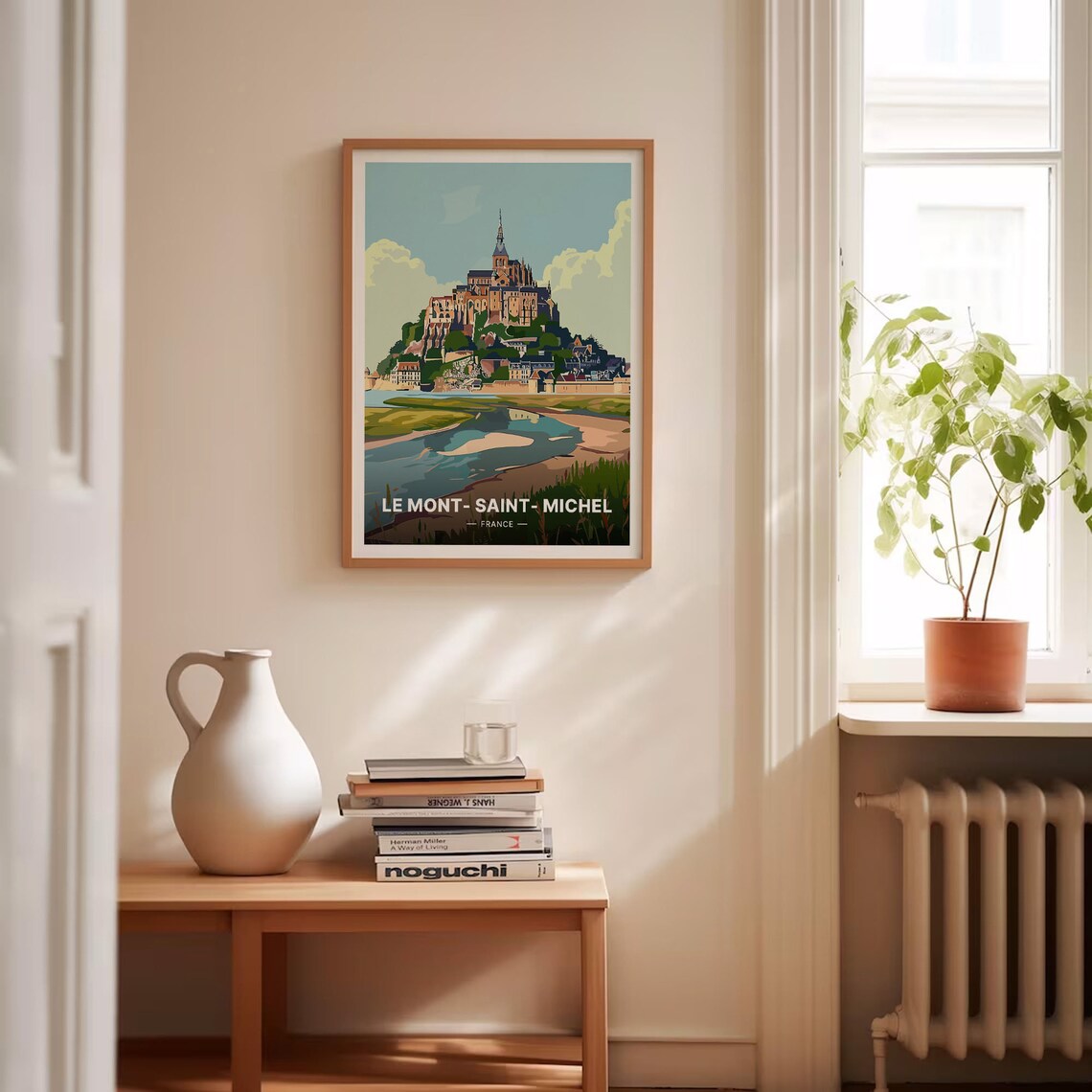 Le Mont Saint Michel Vintage Travel Poster, Normandy - Image 4
