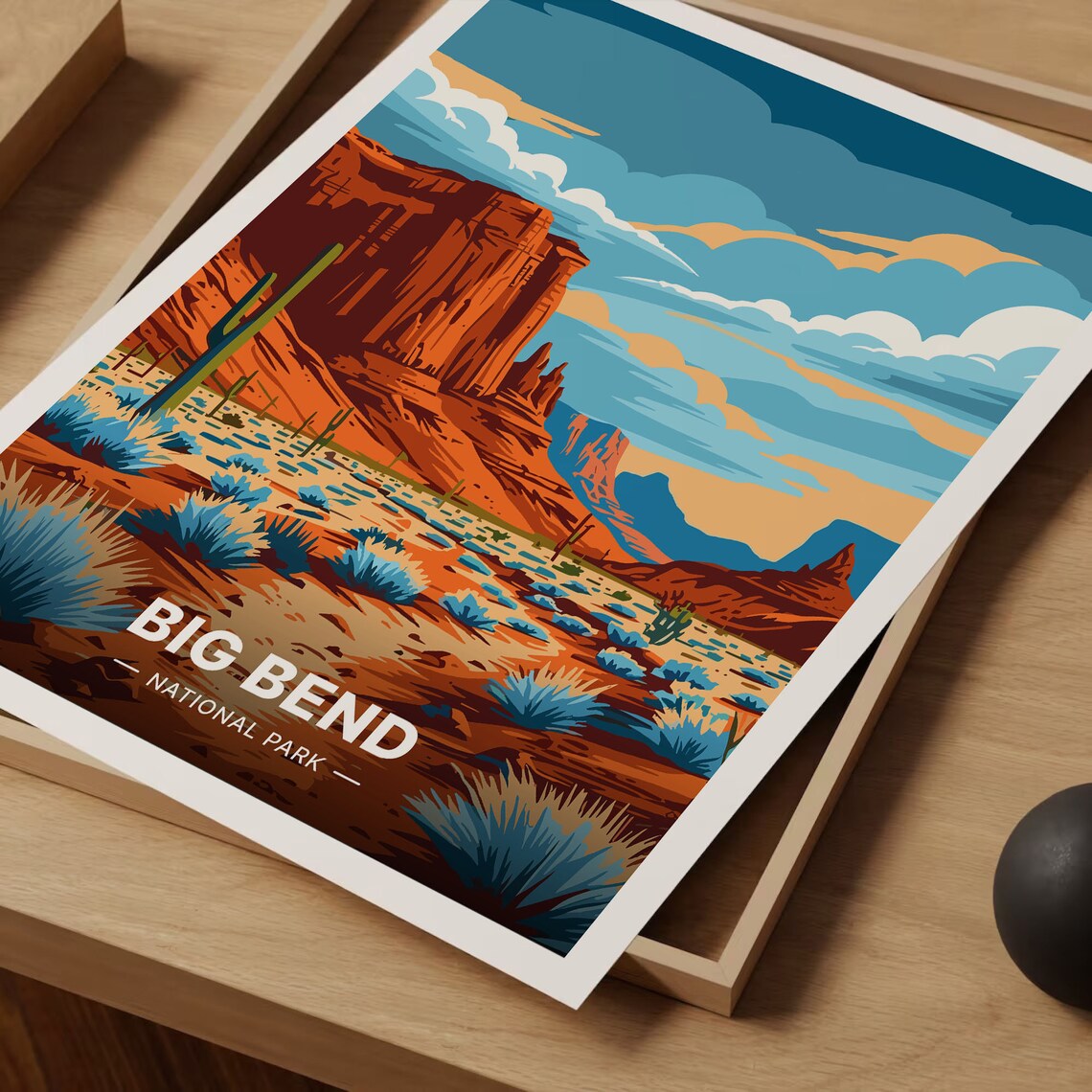 Big Bend National Park Travel Poster, Scenic Art - Image 3