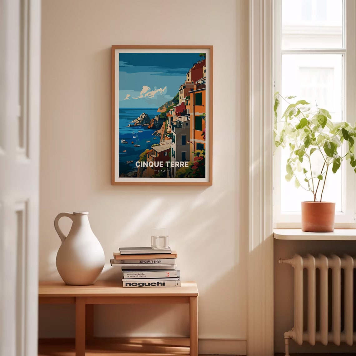 Cinque Terre Italy Cliffside Village Boats Ligurian Coast Poster - Image 4