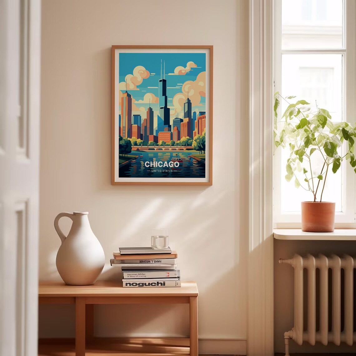 Chicago Skyline Home And Office Wall Art Print - Image 4