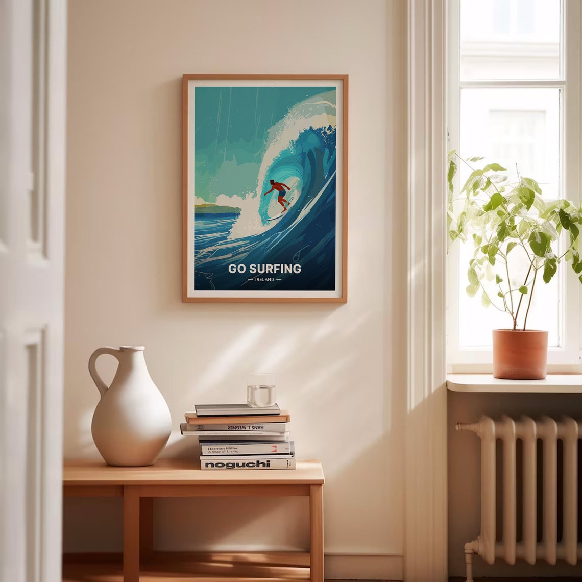 Ireland Surfing Big Wave Rider Beach Ocean Adventure Travel Poster - Image 4