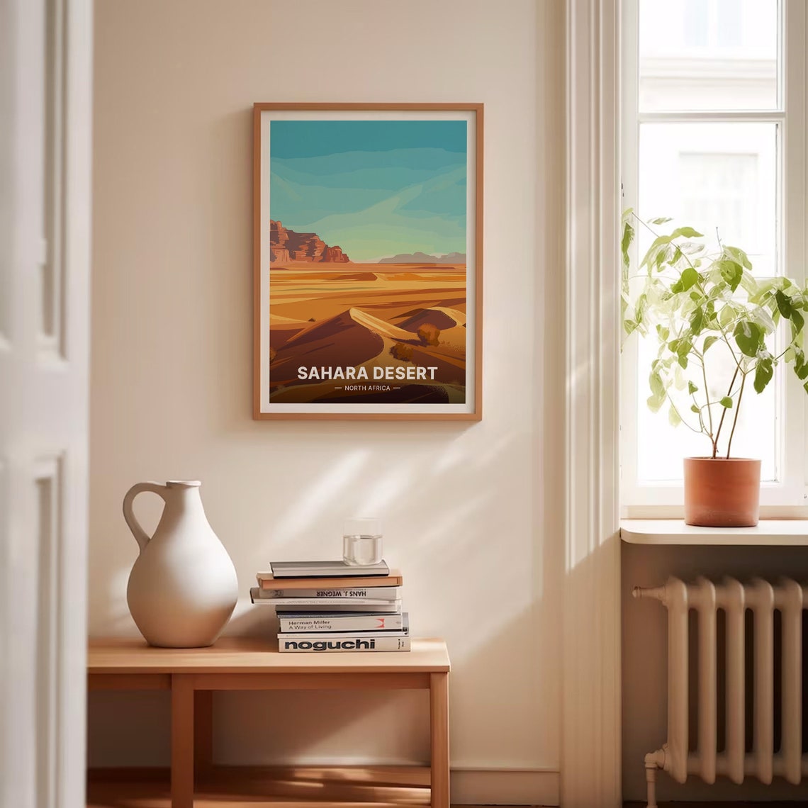 Sahara Desert North Africa Golden Sand Dunes Mesas Travel Poster - Image 4