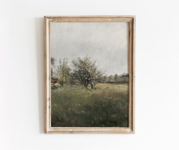 Spring Cottage Vintage Tree Blossom Art Print