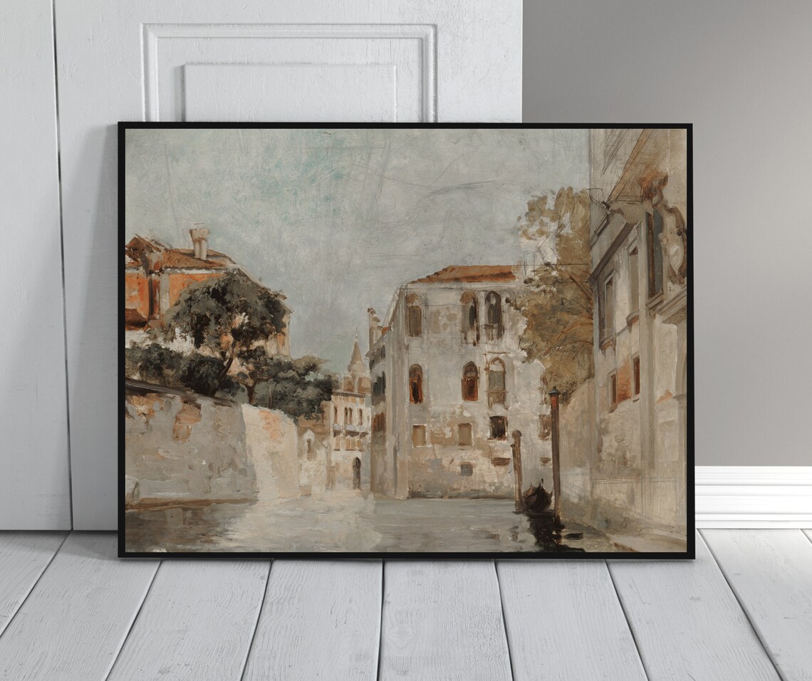 View Of Venice Vintage European City Art Print - Image 3