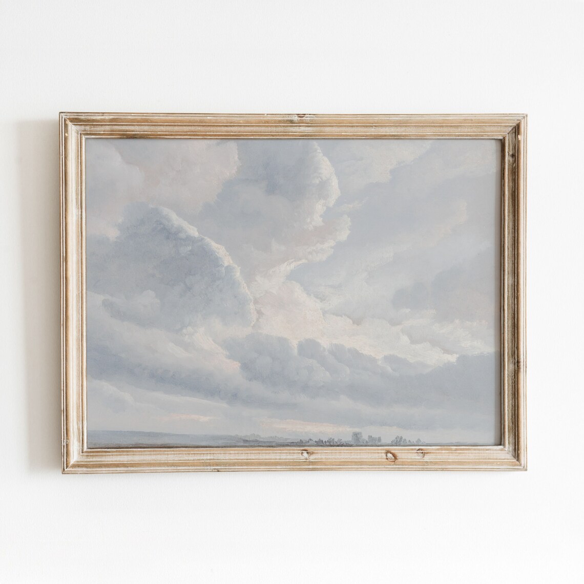 Cloud Study Vintage Cloudy Sky Art Print