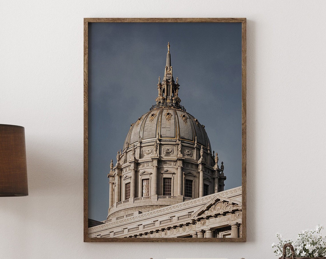 San Francisco City Hall Dome Architectural Landmark Photo Poster
